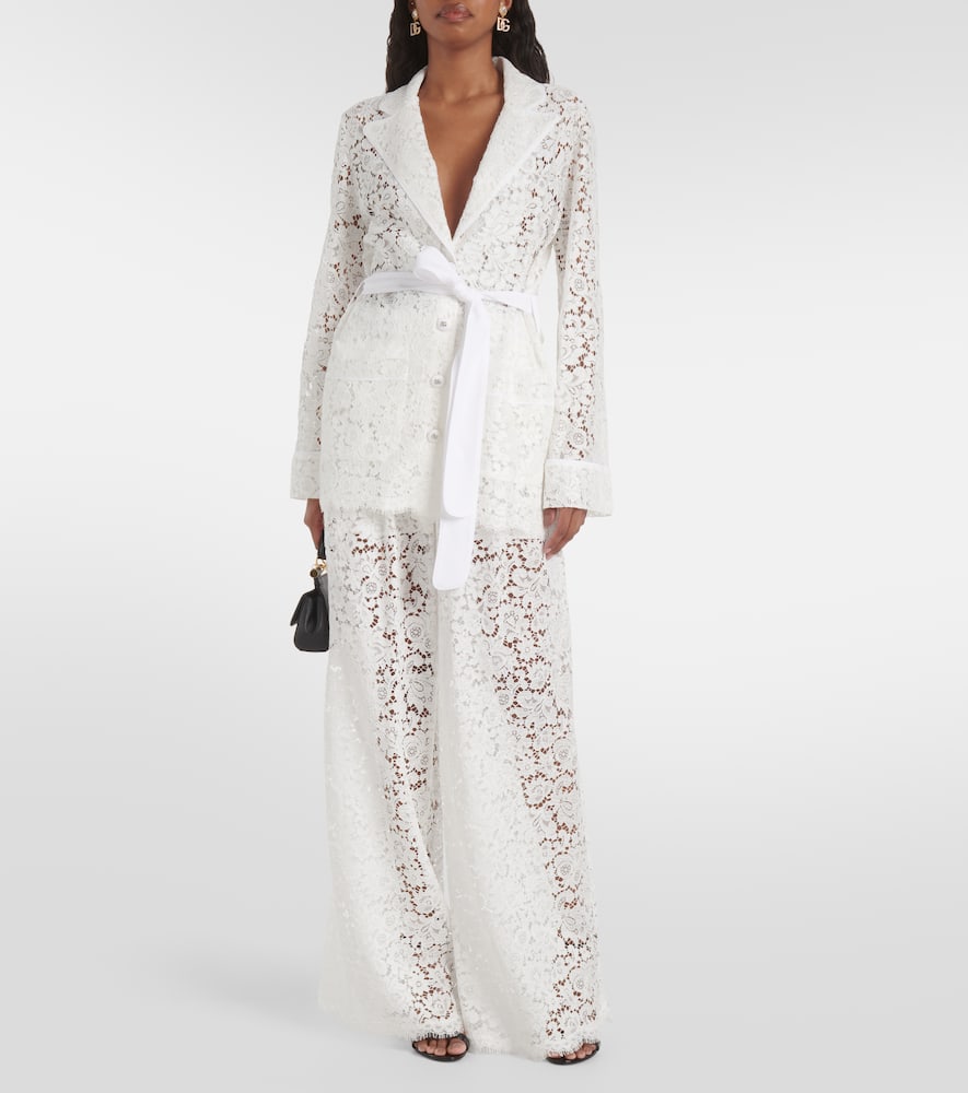 Dolce&Gabbana Bow-detail lace jacket