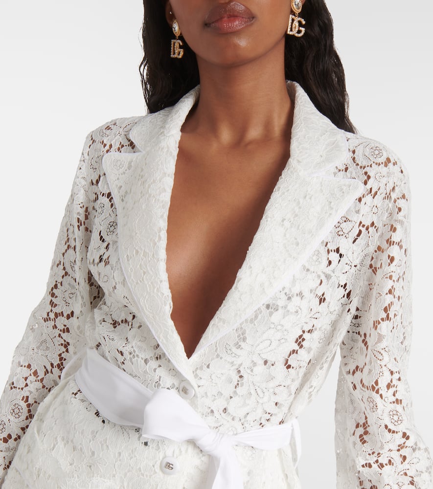 Dolce&Gabbana Bow-detail lace jacket