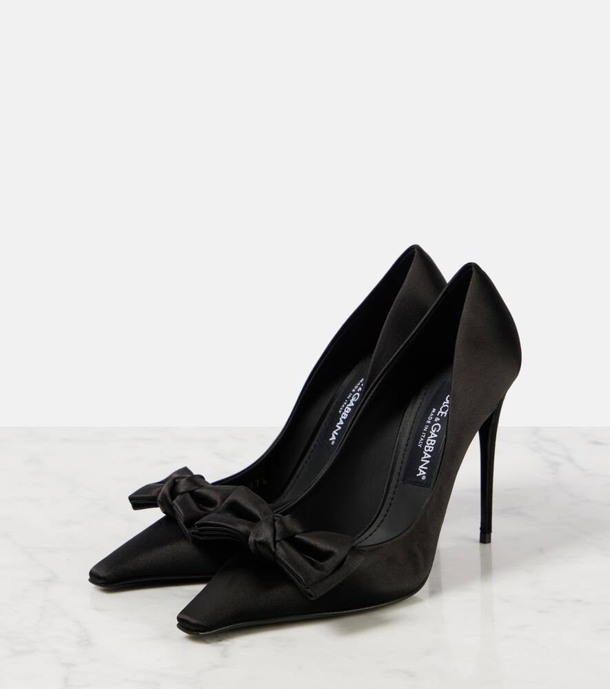 Dolce&Gabbana Bow-detail satin pumps