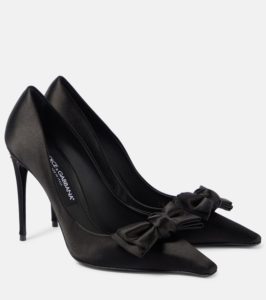 Dolce&Gabbana Bow-detail satin pumps