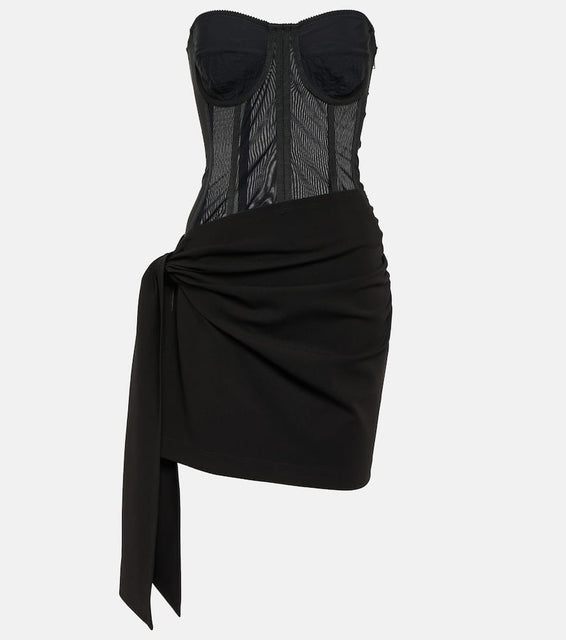 Dolce&Gabbana Bustier jersey minidress
