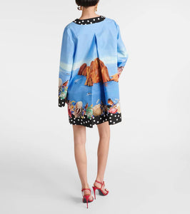 Dolce&Gabbana Capri printed cotton kaftan