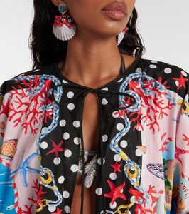 Dolce&Gabbana Capri printed cotton kaftan