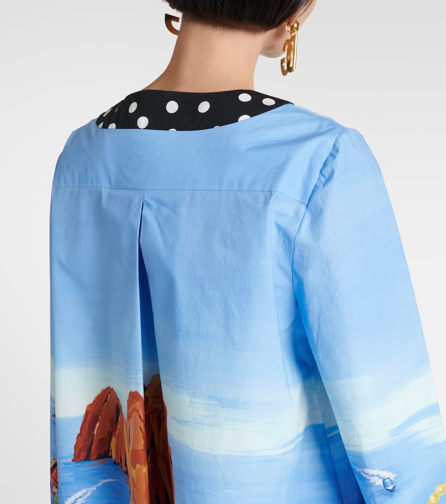 Dolce&Gabbana Capri printed cotton kaftan