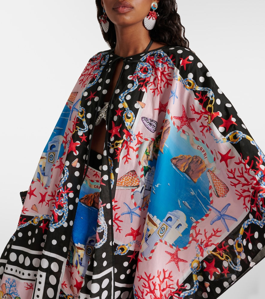 Dolce&Gabbana Capri printed cotton kaftan