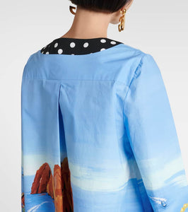 Dolce&Gabbana Capri printed cotton kaftan