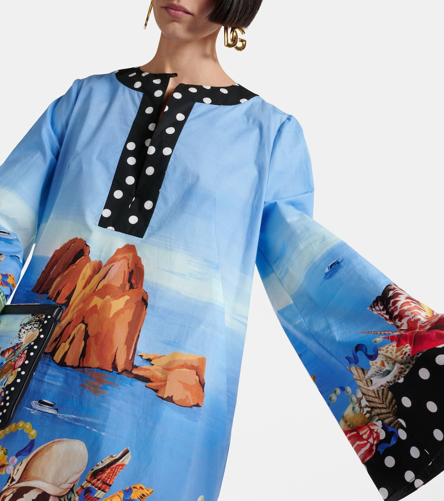 Dolce&Gabbana Capri printed cotton kaftan