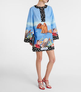 Dolce&Gabbana Capri printed cotton kaftan