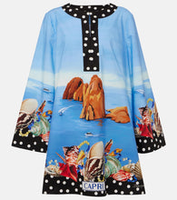Dolce&Gabbana Capri printed cotton kaftan. Dolce&Gabbana Capri印花棉质长袍