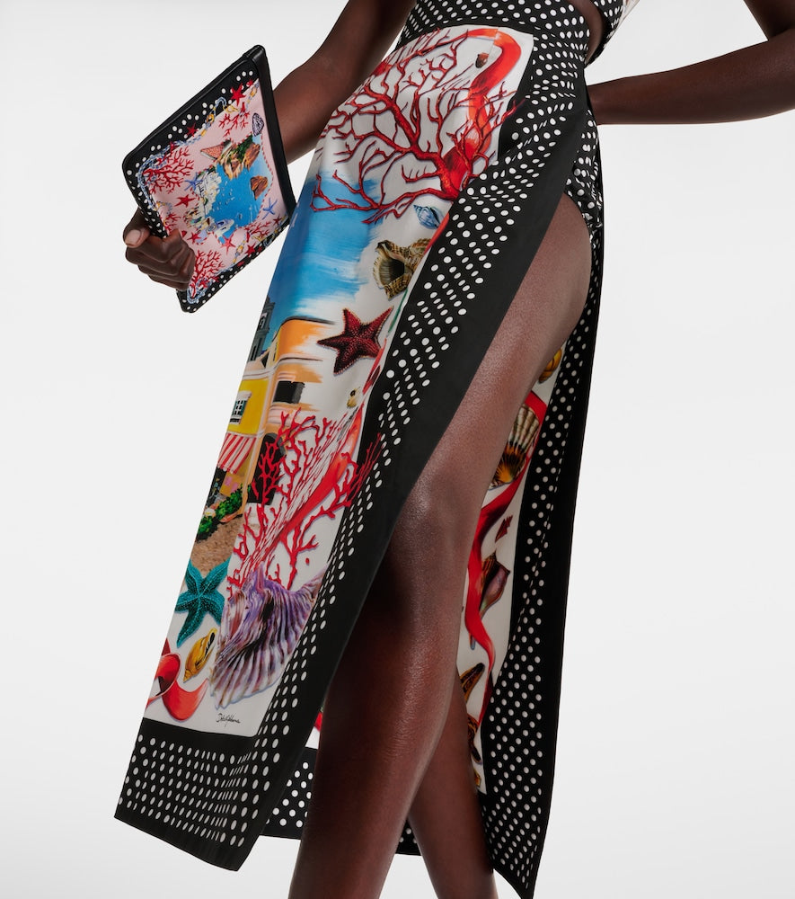 Dolce&Gabbana Capri printed cotton maxi skirt