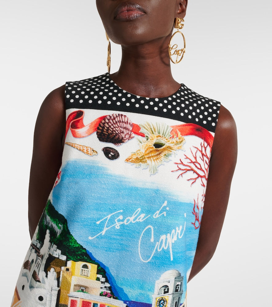 Dolce&Gabbana Capri printed cotton minidress