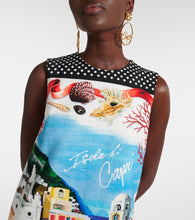 Dolce&Gabbana Capri printed cotton minidress