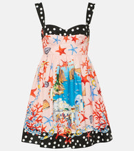 Dolce&Gabbana Capri printed cotton minidress. Dolce&Gabbana Capri印花棉质迷你连衣裙