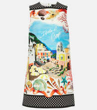 Dolce&Gabbana Capri printed cotton minidress. Dolce&Gabbana Capri印花棉质迷你连衣裙