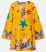 Dolce&Gabbana Capri printed cotton tunic. Dolce&Gabbana Capri 印花棉质束腰上衣