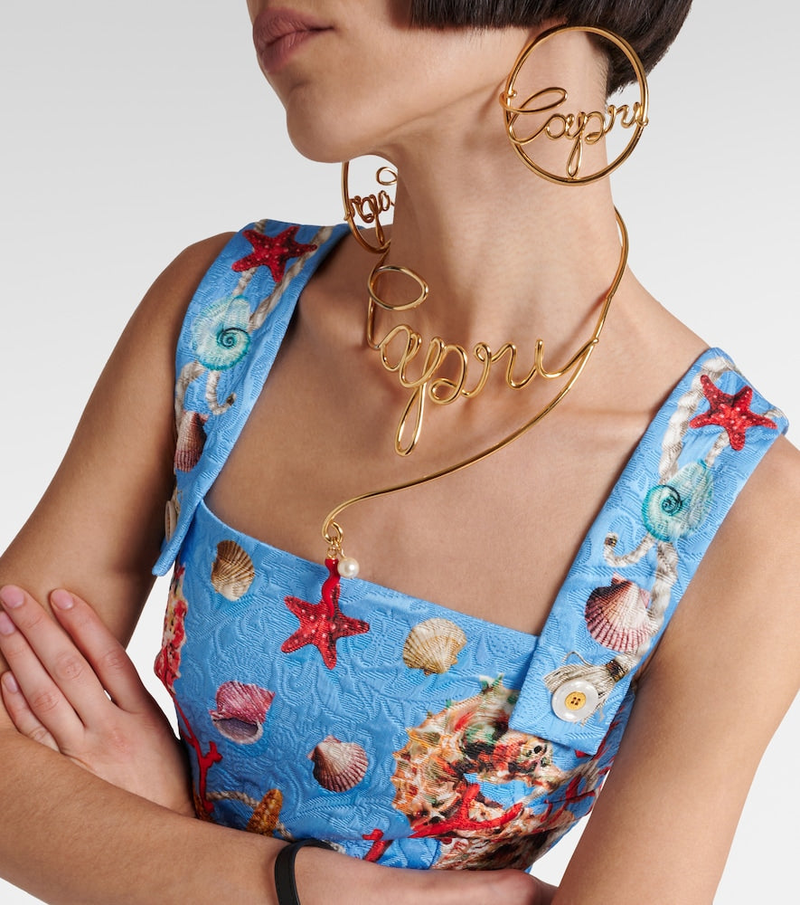 Dolce&Gabbana Capri printed minidress