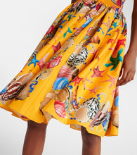 Dolce&Gabbana Capri printed shirred cotton midi dress