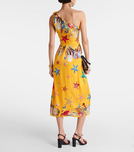 Dolce&Gabbana Capri printed silk-blend midi dress