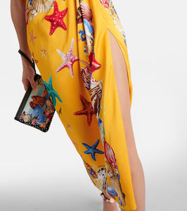 Dolce&Gabbana Capri printed silk-blend midi dress