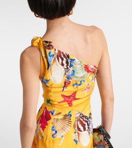 Dolce&Gabbana Capri printed silk-blend midi dress