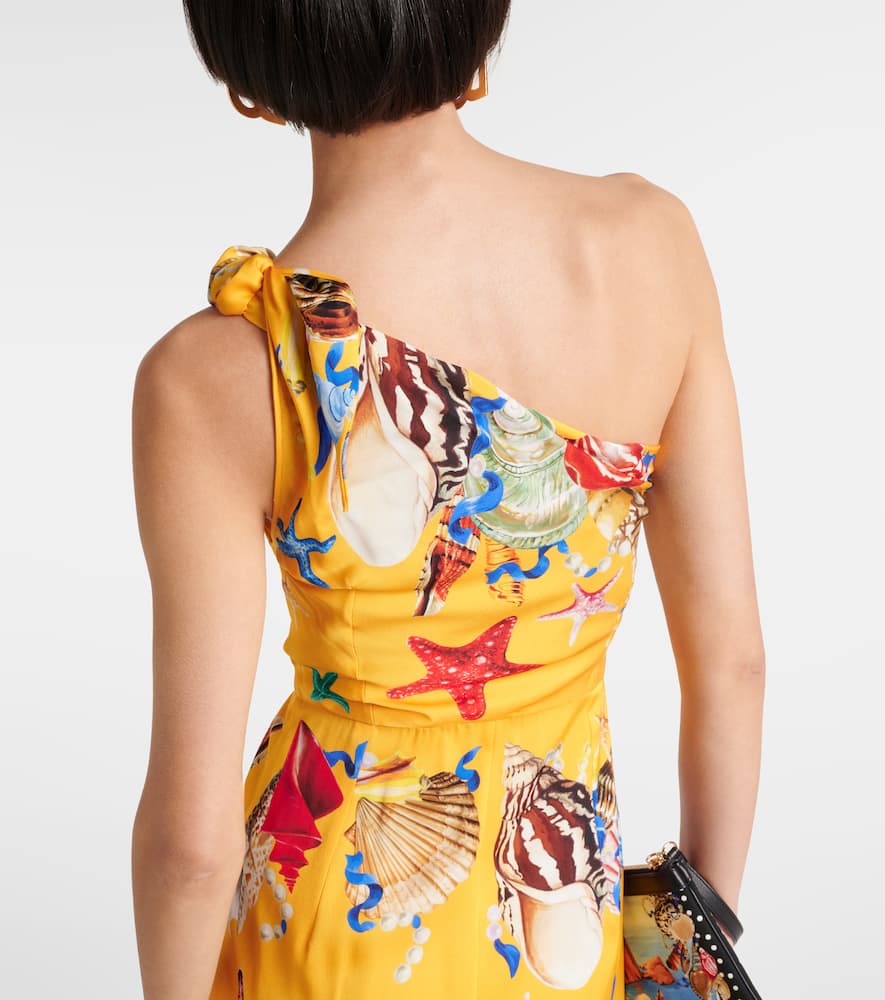 Dolce&Gabbana Capri printed silk-blend midi dress