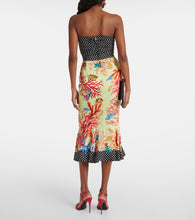 Dolce&Gabbana Capri printed silk-blend midi skirt