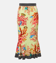 Dolce&Gabbana Capri printed silk-blend midi skirt - Dolce&Gabbana Capri印花真丝混纺中长裙