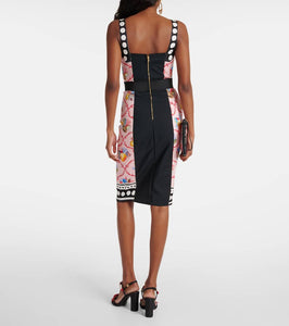 Dolce&Gabbana Capri printed silk-blend minidress