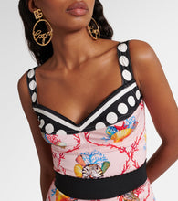 Dolce&Gabbana Capri printed silk-blend minidress
