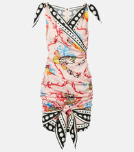 Dolce&Gabbana Capri printed silk-blend minidress. Dolce&Gabbana Capri印花真丝混纺迷你连衣裙