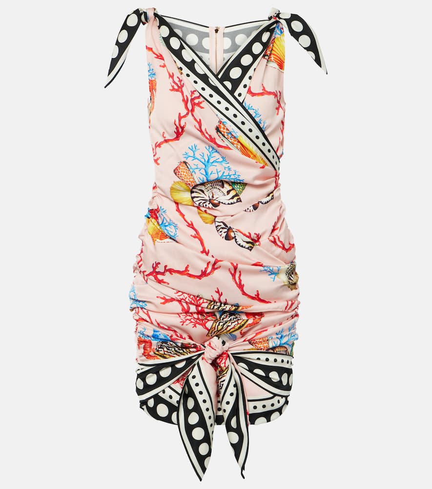 Dolce&Gabbana Capri printed silk-blend minidress