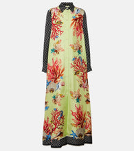 Dolce&Gabbana Capri printed silk satin shirt dress. Dolce&Gabbana Capri印花真丝缎衬衫裙