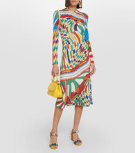 Dolce&Gabbana Carretto printed organzine midi dress