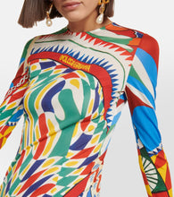 Dolce&Gabbana Carretto printed organzine midi dress