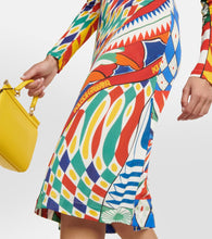 Dolce&Gabbana Carretto printed organzine midi dress
