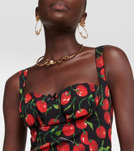 Dolce&Gabbana Cherry charmeuse minidress