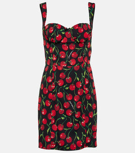 Dolce&Gabbana Cherry charmeuse minidress