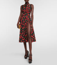 Dolce&Gabbana Cherry silk-blend midi dress