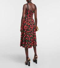 Dolce&Gabbana Cherry silk-blend midi dress