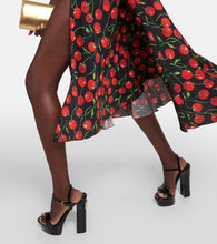 Dolce&Gabbana Cherry silk-blend midi dress