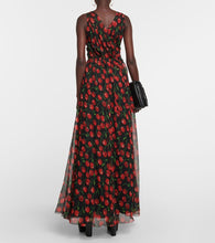 Dolce&Gabbana Cherry silk chiffon gown