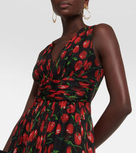 Dolce&Gabbana Cherry silk chiffon gown