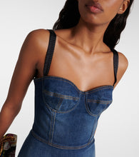 Dolce&Gabbana Corset denim minidress