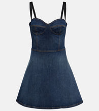 Dolce&Gabbana Corset denim minidress. Dolce&Gabbana 束身牛仔迷你裙