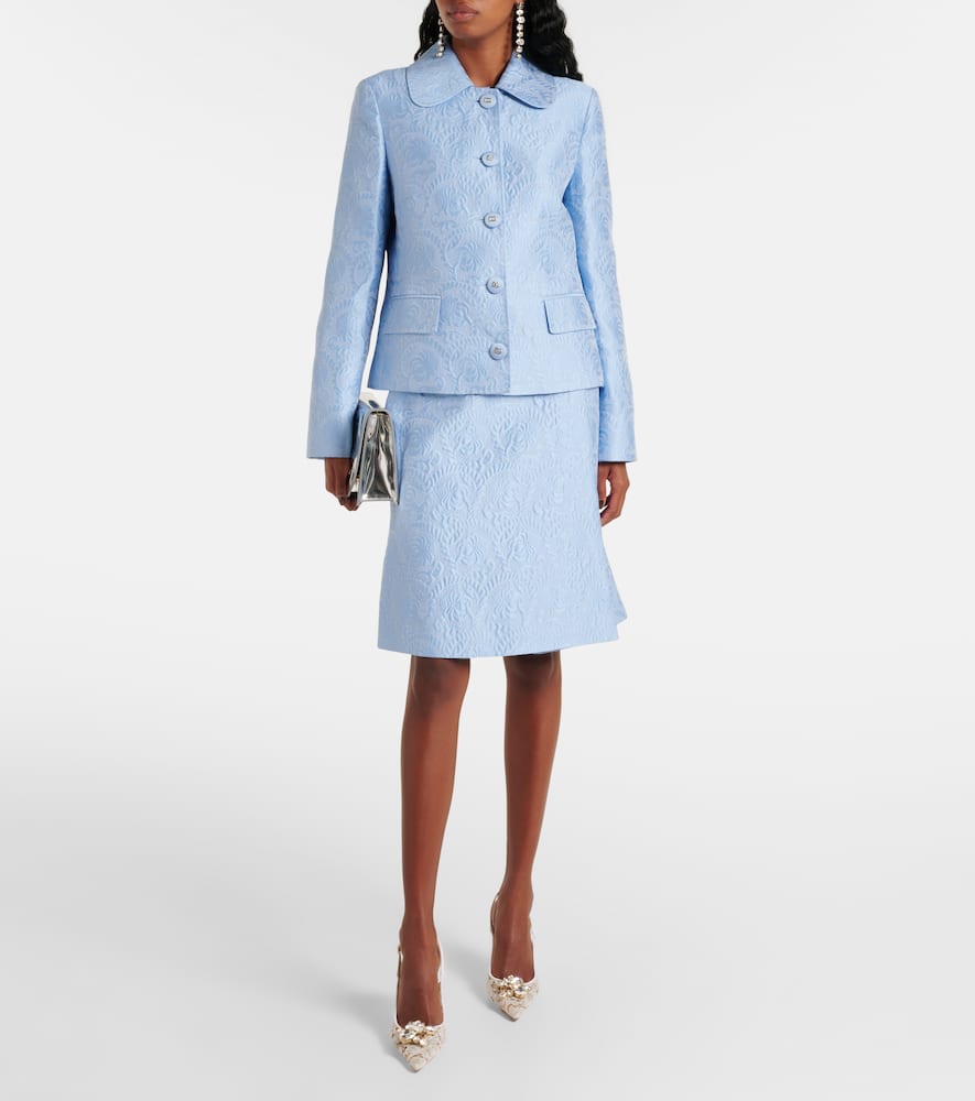 Dolce&Gabbana Cotton and silk-blend jacquard jacket