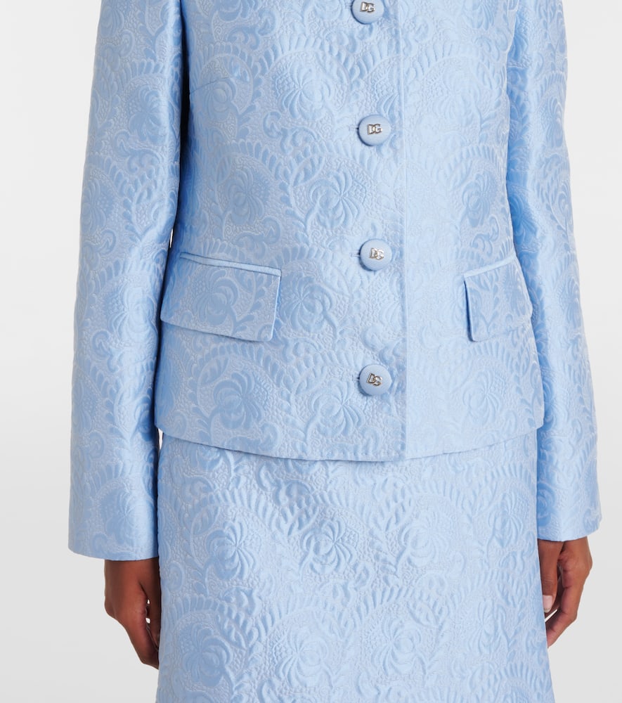 Dolce&Gabbana Cotton and silk-blend jacquard jacket