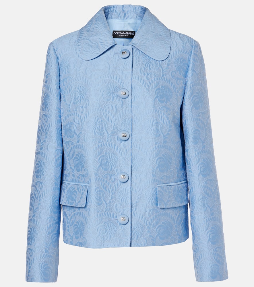 Dolce&Gabbana Cotton and silk-blend jacquard jacket