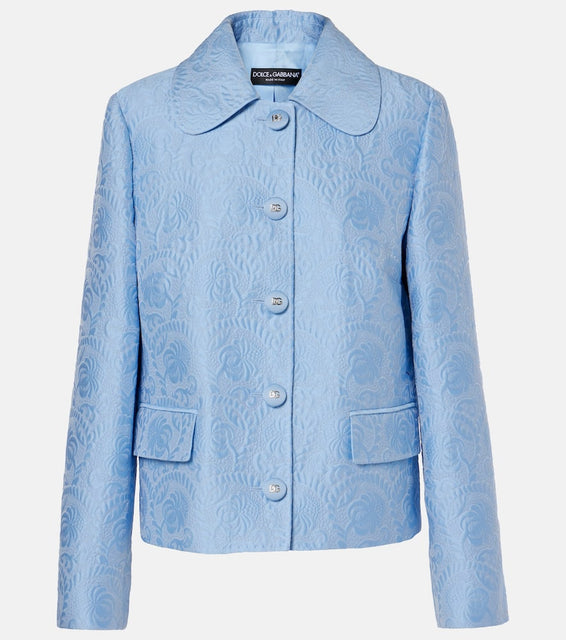 Dolce&Gabbana Cotton and silk-blend jacquard jacket