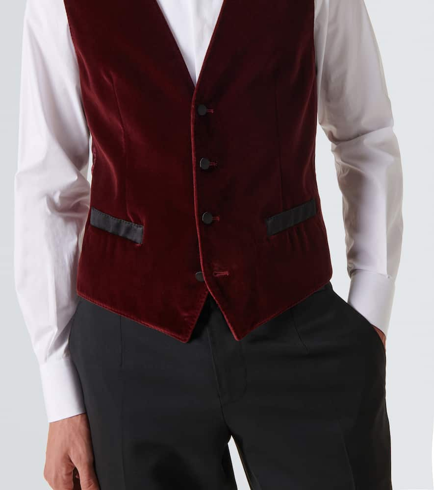 Dolce&Gabbana Cotton and silk velvet vest