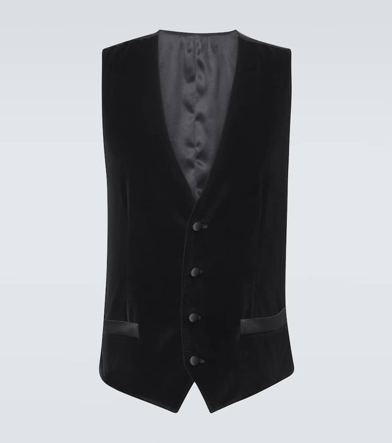 Dolce&Gabbana Cotton and silk velvet vest